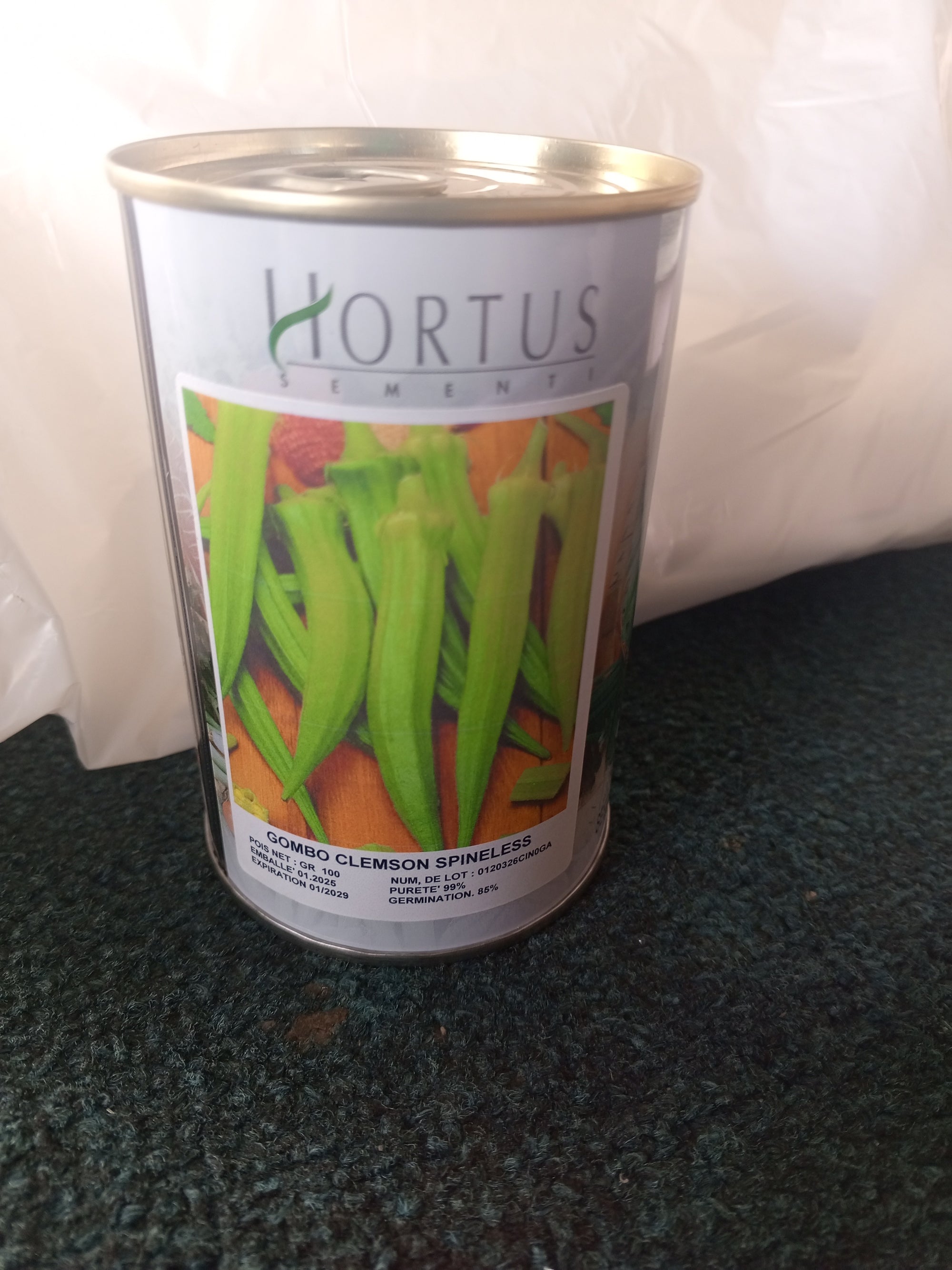 Semences en boîte