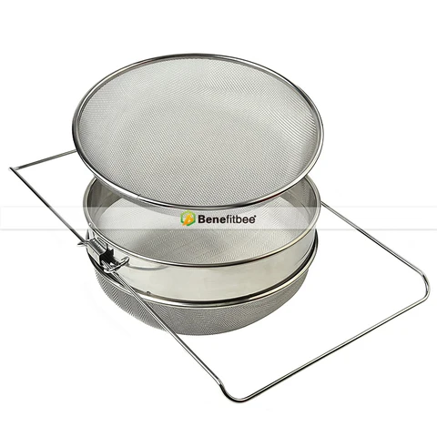 tamis pour un  miel propre et pur